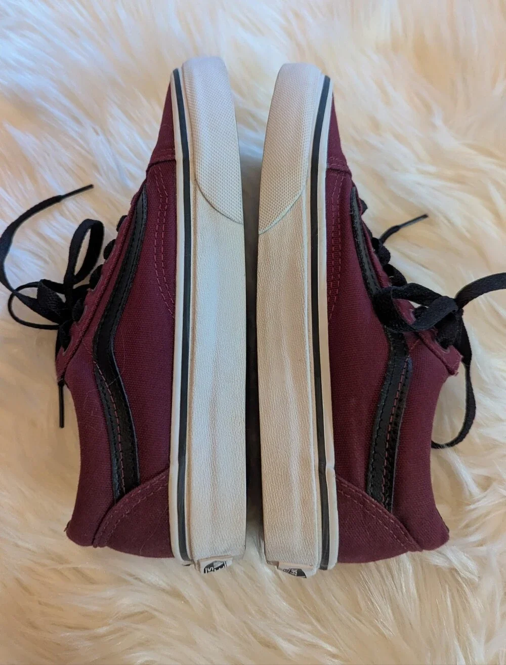 Vans Maroon Low Top Sneakers